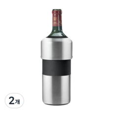 빈아미고 아이스리스 칠러 750mL+샴페인 와인 스텐 쿨러 실버, 2개, 750ml
