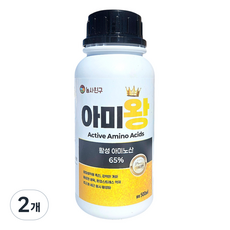 농사친구 아미왕 아미노산 65% 최고함량 발근 비대, 2개, 500ml