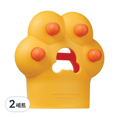 심통 단품 글러브치발기 2세대 동물시리즈 보관케이스포함, 치발기본품+단품케이스, 호랑이발바닥, 2세트