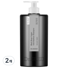 닥터시드 블랙빈 비건 안티헤어로스 탈모 샴푸 프룻티 플로럴 머스크향, 1L, 2개