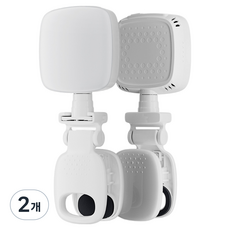 클립형 셀카 방송 촬영조명 충전식 LED 링라이트, 2개, 화이트