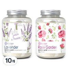 올레비엔 라벤더+로즈가든 바스 앤 마사지솔트, 500g, 10개