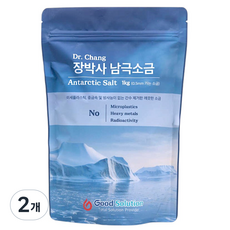 장박사 남극소금 천일염 간수뺀 가는소금, 2개, 1kg