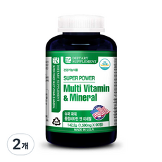 내츄럴365 미국 슈퍼파워 종합비타민 앤 미네랄 3개월분, 2개, 90정