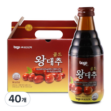 보고 왕대추 골드 음료 국산대추농축액 100% 데일리 컨디션 케어 전통 건강음료 선물용, 40개, 210ml