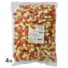 호박엿 1.5kg 4개입 1박스 대용량 캔디 벌크용 늘푸른, 4개
