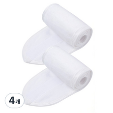 SUNLAND 청결 남녀 공용 헤어밴드, 4개, 흰색