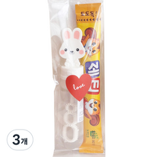 비눗방울구디백 KC인증 생일선물 답례품 어린이집 유치원 +스티커, 3개, 화이트