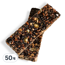 한결맛담 블랙푸드 무설탕 에너지바 글루텐프리 고식이섬유 견과바 견과류 간식, 22g, 50개