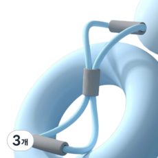 FlexBand 홈트 스트레칭 밴드, 3개, 블루