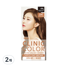 꽃을든남자 크리닉 새치 염색약, 2개, CN7 카푸치노브라운