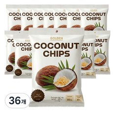 골든 열대 태국 코코넛칩 함량95%, 36개, 35g
