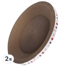 미란다 고양이 원형 스크래쳐 대형, 혼합색상, 2개