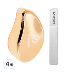 MRSC 발각질제거기 발바닥 굳은살 발뒤꿈치 뒷꿈치 풋파일 글라스 발각질제거기 +나노 글라스 네일 샤이너, 4개, 1개입