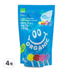 쎄르당 오가닉 볼롤리팝 유기농 막대사탕, 4개, 150g