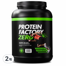 살코치 프로틴팩토리 ZERO 1kg 초코맛 당제로 락토프리 단백질보충제, 2개
