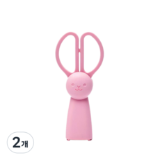 파크안 일본 마그넷가위 자석가위, 2개, 핑크