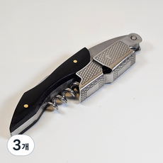 조선바텐더 와인오프너 와인따개 소믈리에 나이프, 3개, 블랙