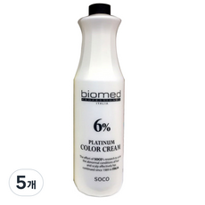 바이오메드 염색 탈색전용 산화제, 5개, 1000ml
