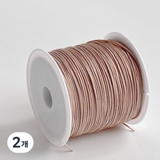 나일론 폴리 매듭실 0.8mm 팔찌 키링 스트랩 만들기, 10.모카, 2개