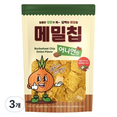 메밀칩 어니언맛, 3개, 160g