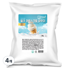 소프트베라 프리미엄 소프트아이스크림 밀크 파우더, 4개, 1kg