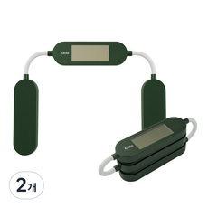 Kikilo 키킬로 여행용 가정용 폴더블 체중계 초경량 휴대용 미니 접는, 그린(British Racing Green), 2개, KFS