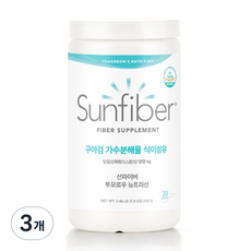 구아검가수분해물 미국 썬화이버 식이섬유 구아콩 쾌변 210g, 3개