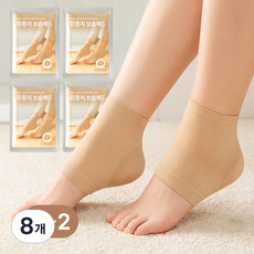 코드86 발 뒤꿈치 보습 패드 각질케어 실리콘 보습 양말, 100g, 8개, 2개입