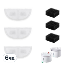 홈런펫 정수기 필터 3PCS, 6세트