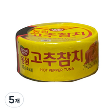 동원 고추 참치, 100g, 5개