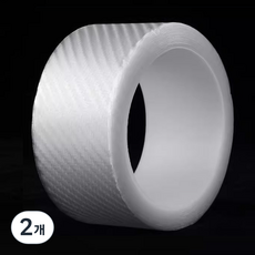 SEAMETAL 자동차 스크래치 방지 테이프 문콕 흠집 기스 방지 도어스텝 가드 코팅 발판스티커, 투명 패턴, 2개