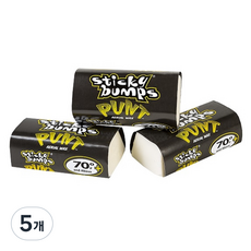 스티키범프 서핑 웨이크서핑 왁스 펀트 옐로우 웜 트로피컬, 5개, 50g
