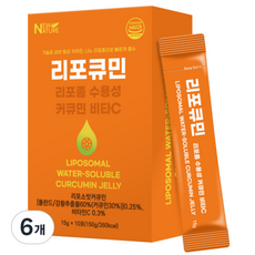 뉴네이처 리포좀 수용성 강황 커큐민 젤리 리포큐민, 6개, 150g