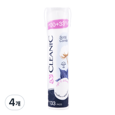 클레아닉 폴란드 순면 화장솜, 133매입, 4개