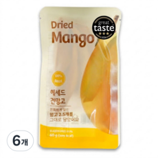 블루베라 헤세드 건망고 무설탕 슬라이스 망고 100%, 6개, 60g