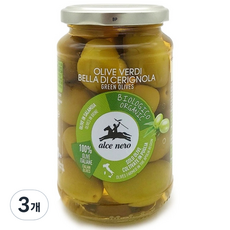 알치네로 유기농 그린 올리브, 3개, 350g