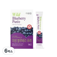 다정헌 야생 블루베리 퓨레 100% 스틱 스틱형, 280g, 6박스