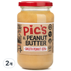 픽스 피넛버터 스무스 노솔트 무염 무첨가 무가당 땅콩버터 100%, 2개, 380g