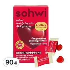 소휘 스테디부스터 애사비 구미 젤리 애플사이다비니거, 3g, 90개