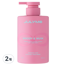 줄라이미 데일리 리페어 단백질 퍼퓸 손상모 트리트먼트 우디앤머스크 향, 2개, 500ml