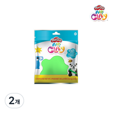 플레이도 에어클레이 2온즈 (8색상 선택), 2개, 라이트그린