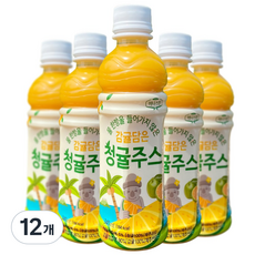 어니스틴 감귤 담은 청귤 주스 제주산 NFC주스 감귤 주스 학교 간식 교회 간식 어린이 주스 어린이집 간식, 12개, 340ml