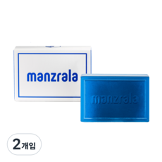맨즈랄라 올인원 블루 샤워바 향수 퍼퓸 샤워 세수 목욕 비누, 120g, 2개입