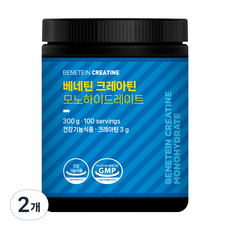 베네틴 크레아틴 모노하이드레이트 분말 파우더 무맛, 2개, 300g