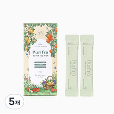 퓨리프루 퓨리파우더 스틱 친환경 야채 과일 세정제 칼슘파우더 더달당, 5개, 15g