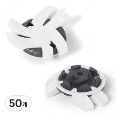 예코 골프화 징 스파이크 교체 FT3.0 타입, C(화이트+블랙), 50개