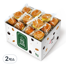 젤리젤리 부드럽고 촉촉한 한입 카스테라, 1kg, 2박스