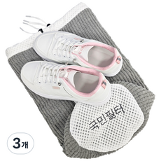 국민필터 신발세탁망 끈으로 묶는 형식, 3개, 밝은회색