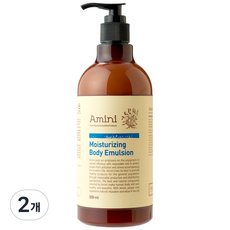 아미니 모이스처라이징 바디 에멀젼, 500ml, 2개